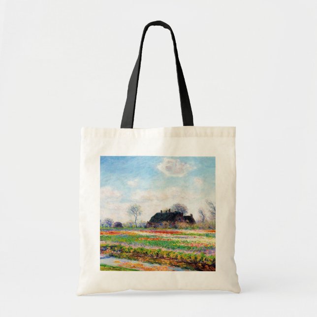 Tulip Fields in den Niederlanden, Monet Tragetasche (Vorne)