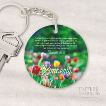 Tulip Fleur Jardin Bible Écriture Personnalisée