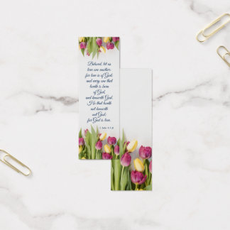 Tulip Floral Élégant Verse de la Bible Spirituelle
