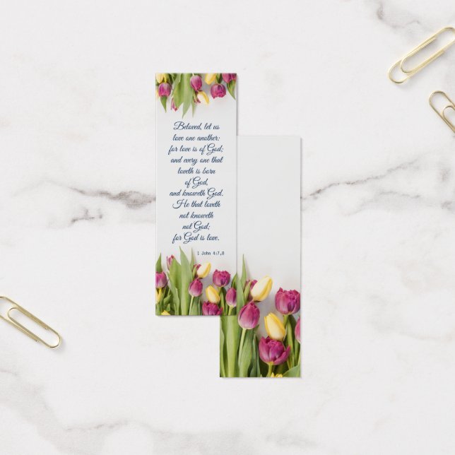 Tulip Floral Elegante Spirituelle Bibel Verse (Büro)