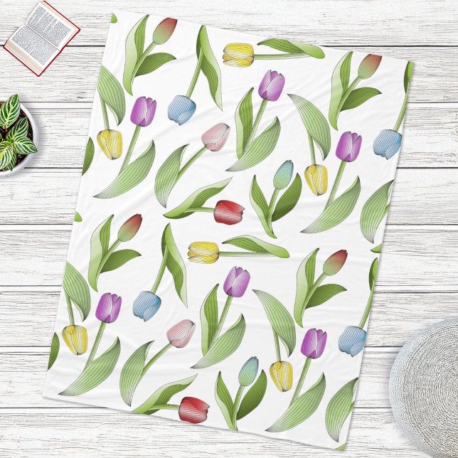 Tulip floral fleecedecke (Von Creator hochgeladen)