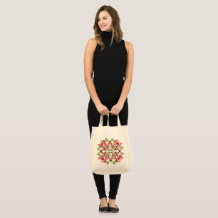 Tulip Floral Motif Tragetasche