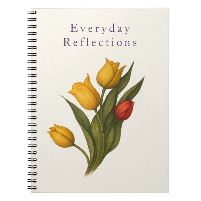 Tulip Floral Notebook | Everyday Reflections Notizblock (Vorderseite)