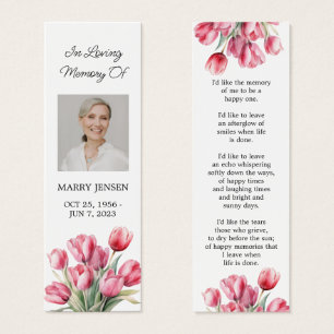 Tulip Floral Photo Funeral Signet