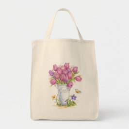 Tulip Florist Pail Grocero Tragetasche