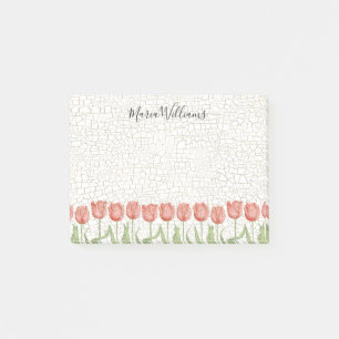 Tulip Garden 4x3 Post-it Klebezettel