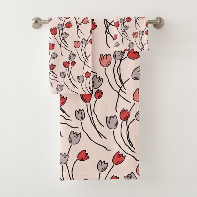 Tulip Garden Badhandtuch Set (Insitu)