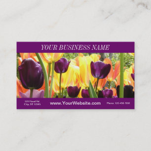Tulip Garden Business Card Visitenkarte