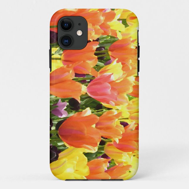 Tulip Garden Case-Mate iPhone Hülle (Rückseite)