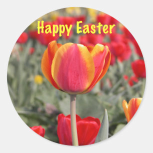 Tulip Garden Oaster Sticker