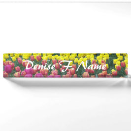 Tulip Garden Personalisiert Namensplakette