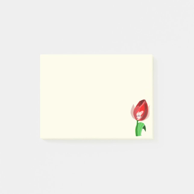 Tulip Girl Post-it® Notes Post-it Klebezettel (Vorderseite)