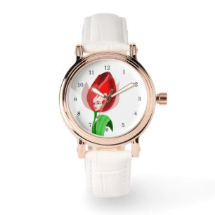 Tulip Girl Uhr - Anpassbar
