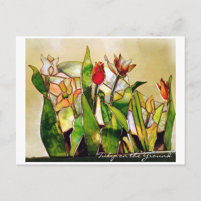Tulip Ground Happiness POSTCARD Postkarte (Vorderseite)