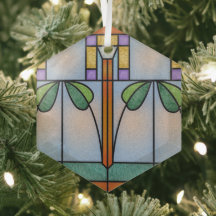 Tulip Handwerkermission Festhalten Glas Ornament