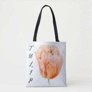 Tulip in Peach Color Tasche