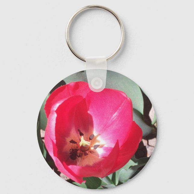 Tulip Key Chain entworfen von Julia Hanna Schlüsselanhänger (Vorderseite)