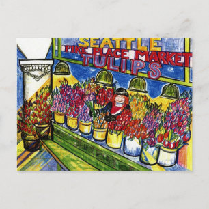Tulip Lady Postkarte