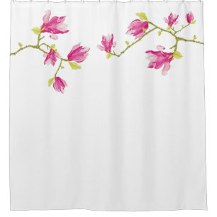 Tulip Magnolias sur un rideau de douche