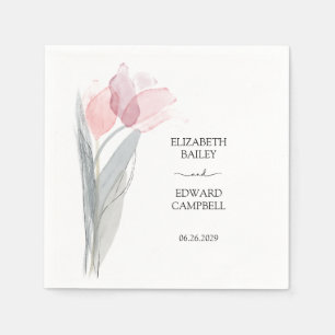 Tulip Moderne Minimalistische, elegante Typografie Serviette