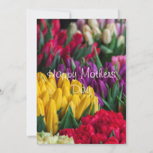 Tulip Mothes Day Card Einladung
