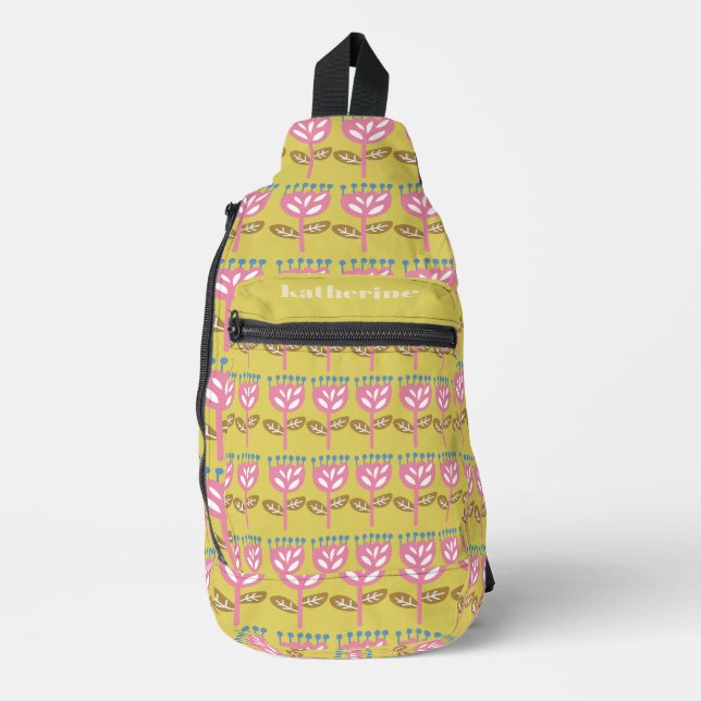 Tulip Mustard Crossbody Bag (Vorderseite)