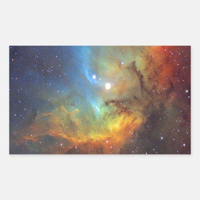 Tulip Nebula SH2-101 NASA Rechteckiger Aufkleber (Vorderseite)