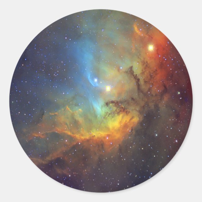 Tulip Nebula SH2-101 NASA Runder Aufkleber (Vorderseite)