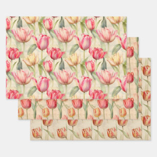 Tulip Packpapier Geschenkpapier Set