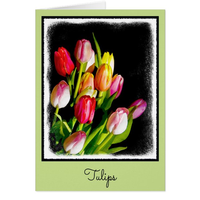 Tulip Painting - Originelle Blume Kunst (Vorne)