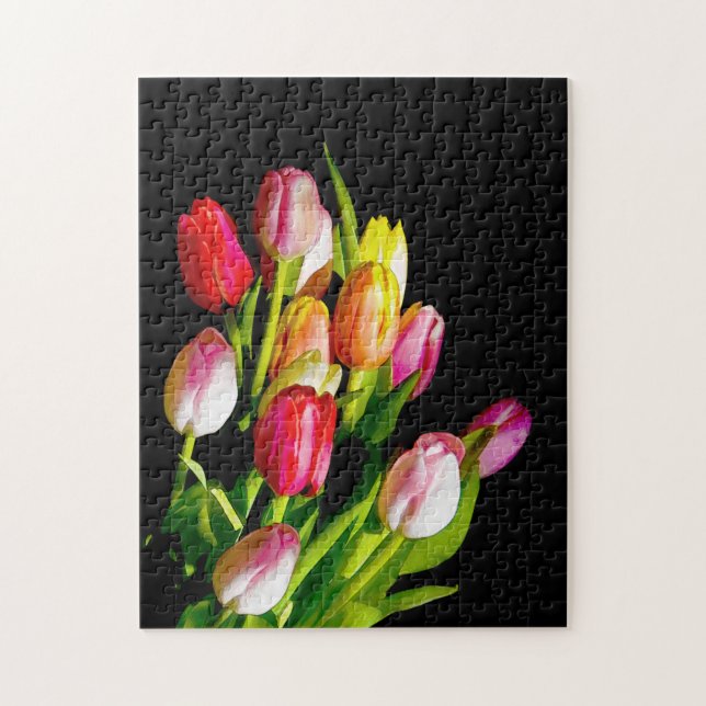 Tulip Painting - Originelle Blume Kunst (Vertikal)