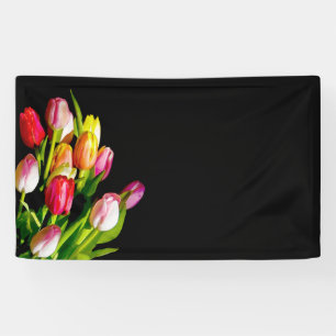 Tulip Painting - Originelle Blume Kunst Banner