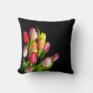 Tulip Painting - Originelle Blume Kunst Kissen