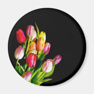 Tulip Painting - Originelle Blume Kunst Magnet