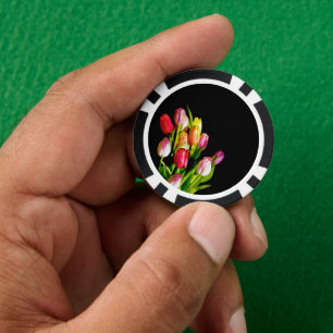 Tulip Painting - Originelle Blume Kunst Pokerchips