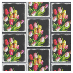 Tulip Painting - Originelle Blume Kunst Stoff