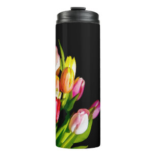 Tulip Painting - Originelle Blume Kunst Thermosbecher