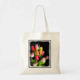 Tulip Painting - Originelle Blume Kunst Tragetasche