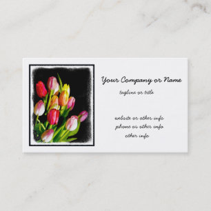 Tulip Painting - Originelle Blume Kunst Visitenkarte