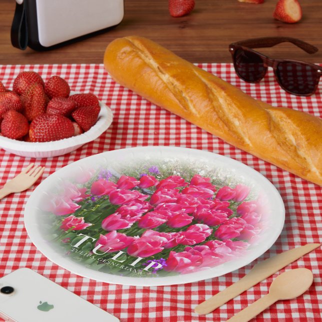 Tulip Pappteller (Picknick)
