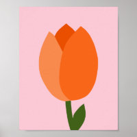 Tulip Pastellrosa und Orange