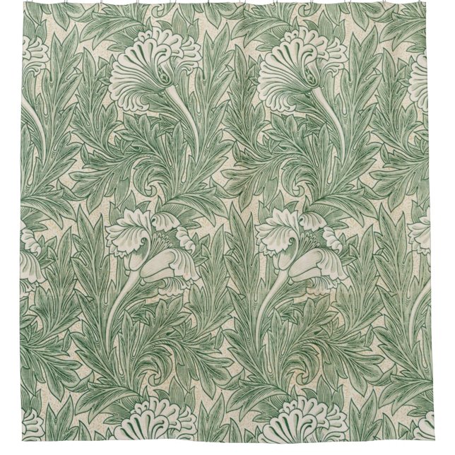 Tulip Pattern (1875) von William Morris Duschvorhang (Vorderseite)