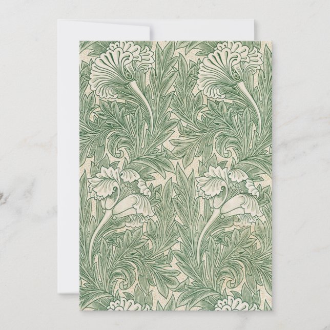 Tulip Pattern (1875) von William Morris Einladung (Vorderseite)
