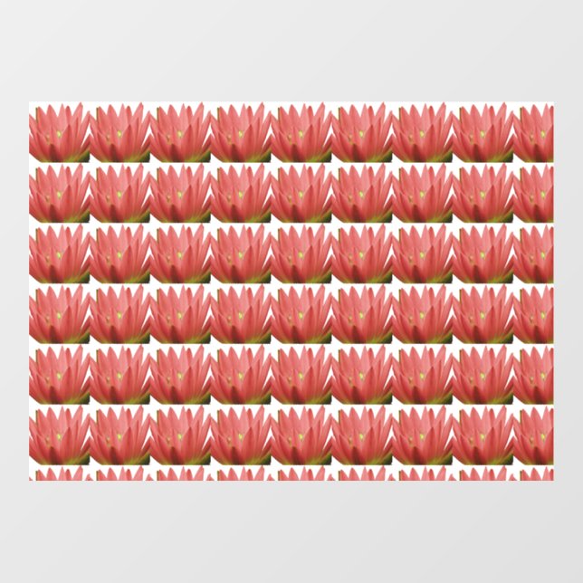 Tulip Pattern Fensteraufkleber (Blatt)