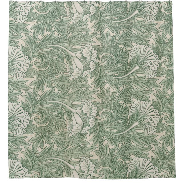 Tulip Pattern (von William Morris) Duschvorhang (Vorderseite)