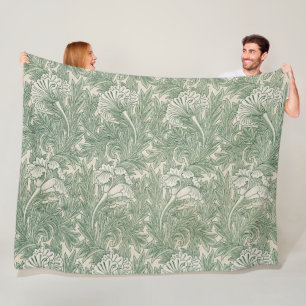 Tulip Pattern (von William Morris) Fleecedecke