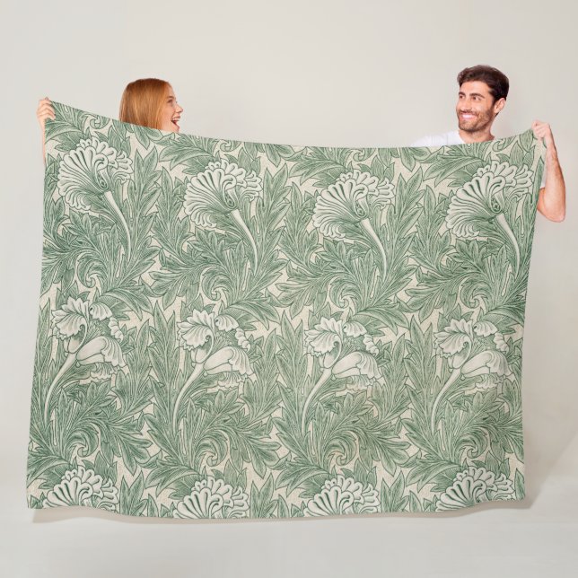 Tulip Pattern (von William Morris) Fleecedecke (Beispiel)
