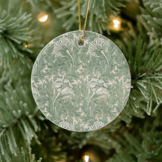 Tulip Pattern (von William Morris) Keramik Ornament (Baum)