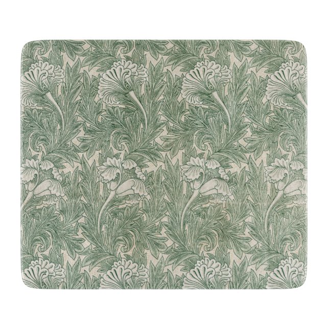 Tulip Pattern (von William Morris) Schneidebrett (Vorderseite)