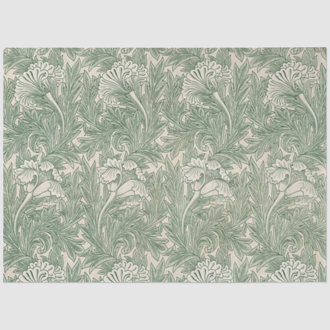 Tulip Pattern (von William Morris) Seidenpapier (Vorderseite)